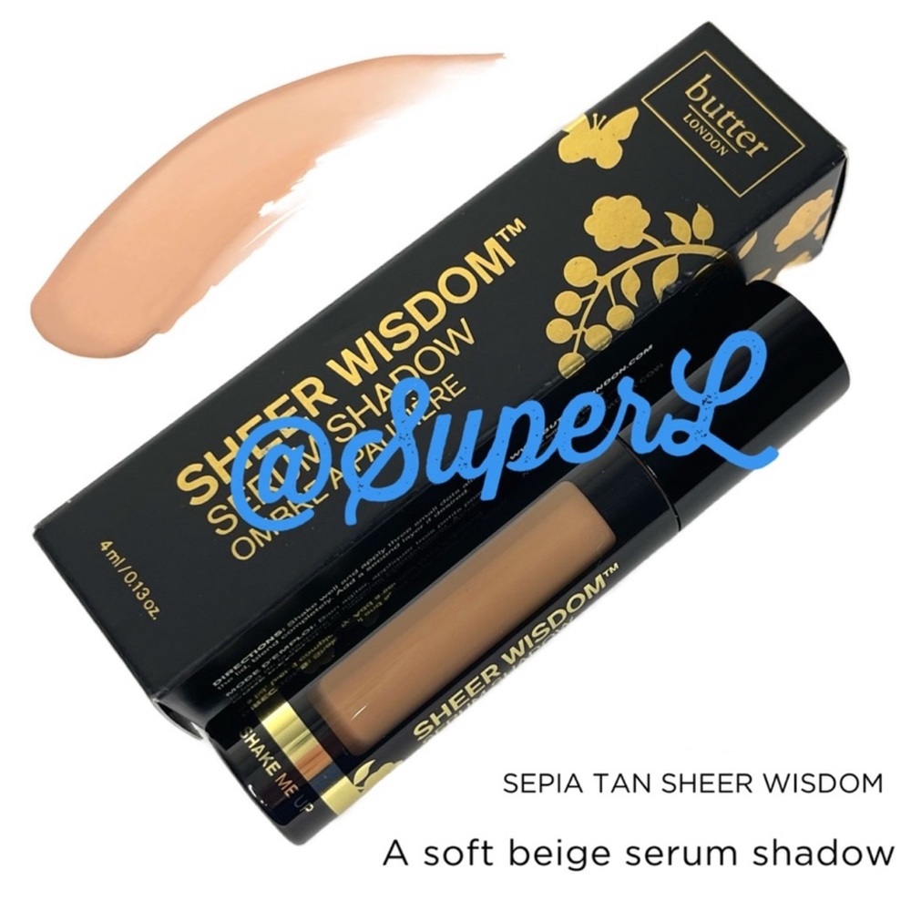 2/$15 Butter London Sheer Wisdom Serum Eye Shadow Primer Sepia Tan Eyeshadow